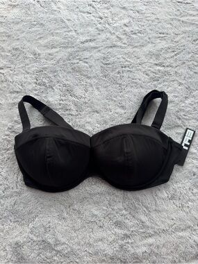 TA3 Busty Bra Top Underwire Bikini Top Black XL F/G